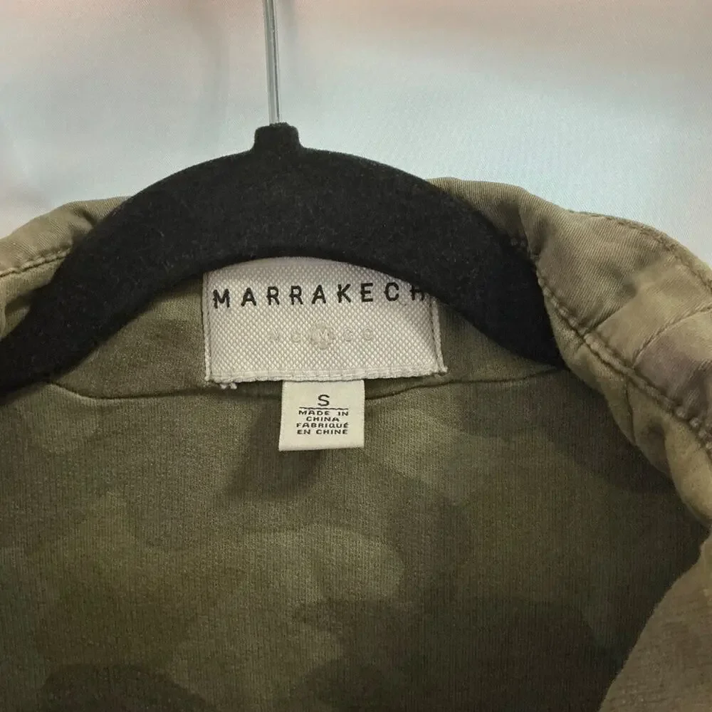 ANTHROPOLOGY MARRAKECH Camo Faravel Moto Utility Short Jacket Size Small - Picture 5 of 8